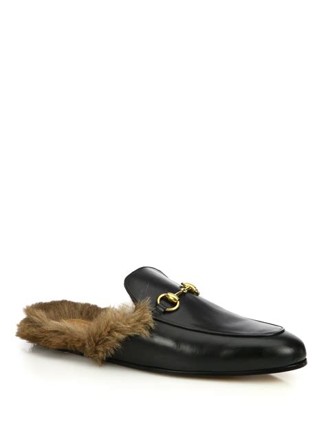 gucci slide fur